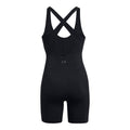 Black - Back - Under Armour Womens-Ladies Meridian Short Bodysuit