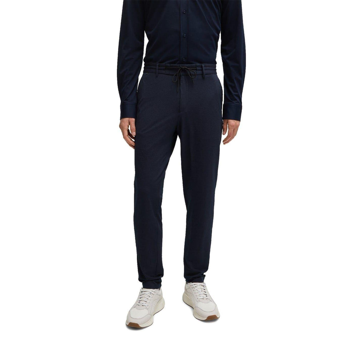 Dark Blue - Side - Boss Mens Genius Chinos