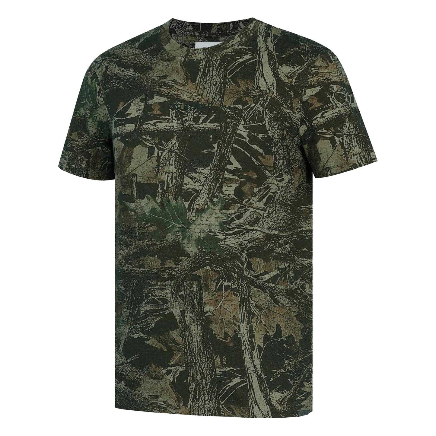 Wood Camo - Side - Firetrap Mens Cotton Short-Sleeved T-Shirt