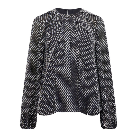 Black - Front - French Connection Womens-Ladies Stacey Blouse