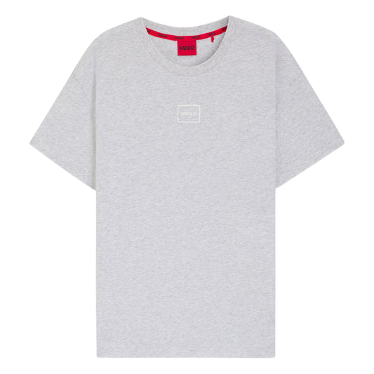 Light Grey - Front - Hugo Boss Mens Relaxed Fit T-Shirt
