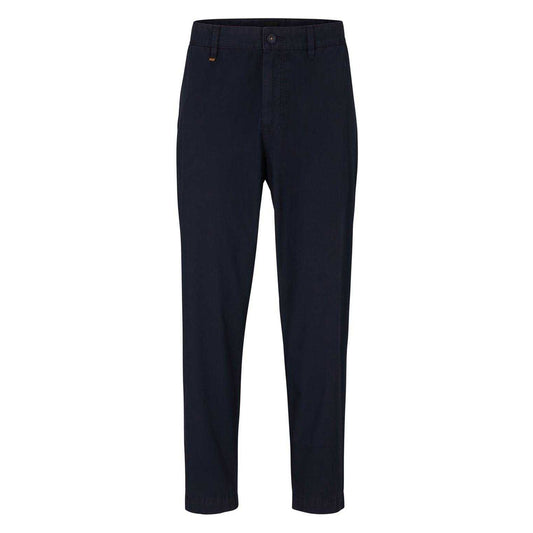 Dark Blue - Front - Boss Mens Statum Regular Chinos