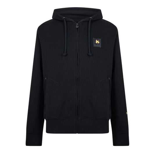 Black - Front - Money Mens Full Zip Sweatshirt