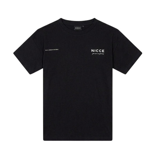 Black - Front - Nicce Mens Crew Neck Oversized T-Shirt