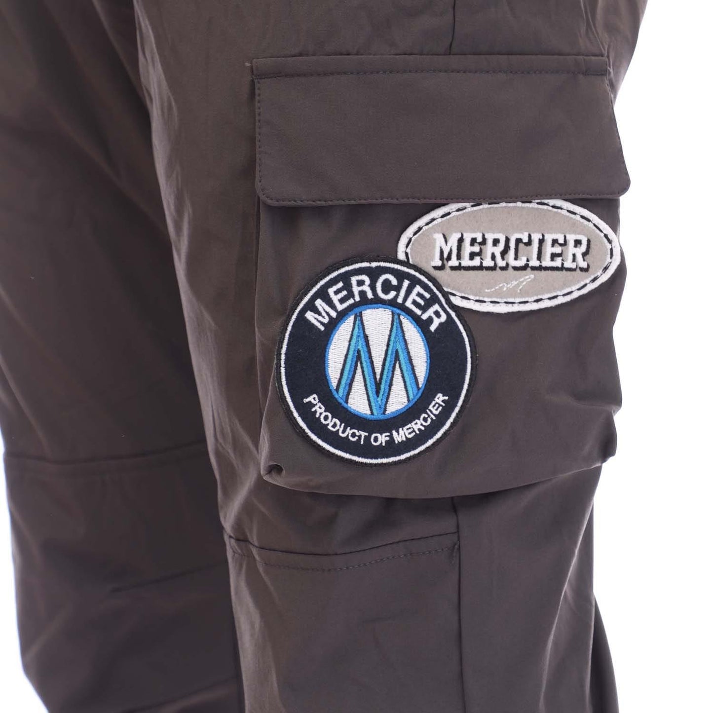 Grey - Lifestyle - Mercier Mens Badge Cargo Trousers
