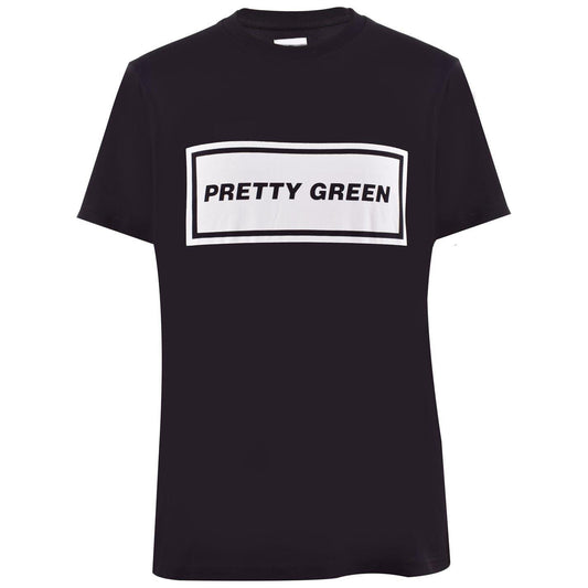 Black - Front - Pretty Green Mens Iconic T-Shirt
