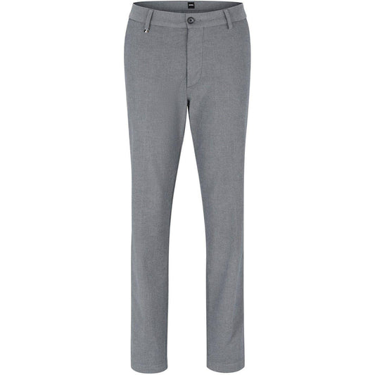 Dark Blue - Front - Boss Mens Kane Straight Chinos