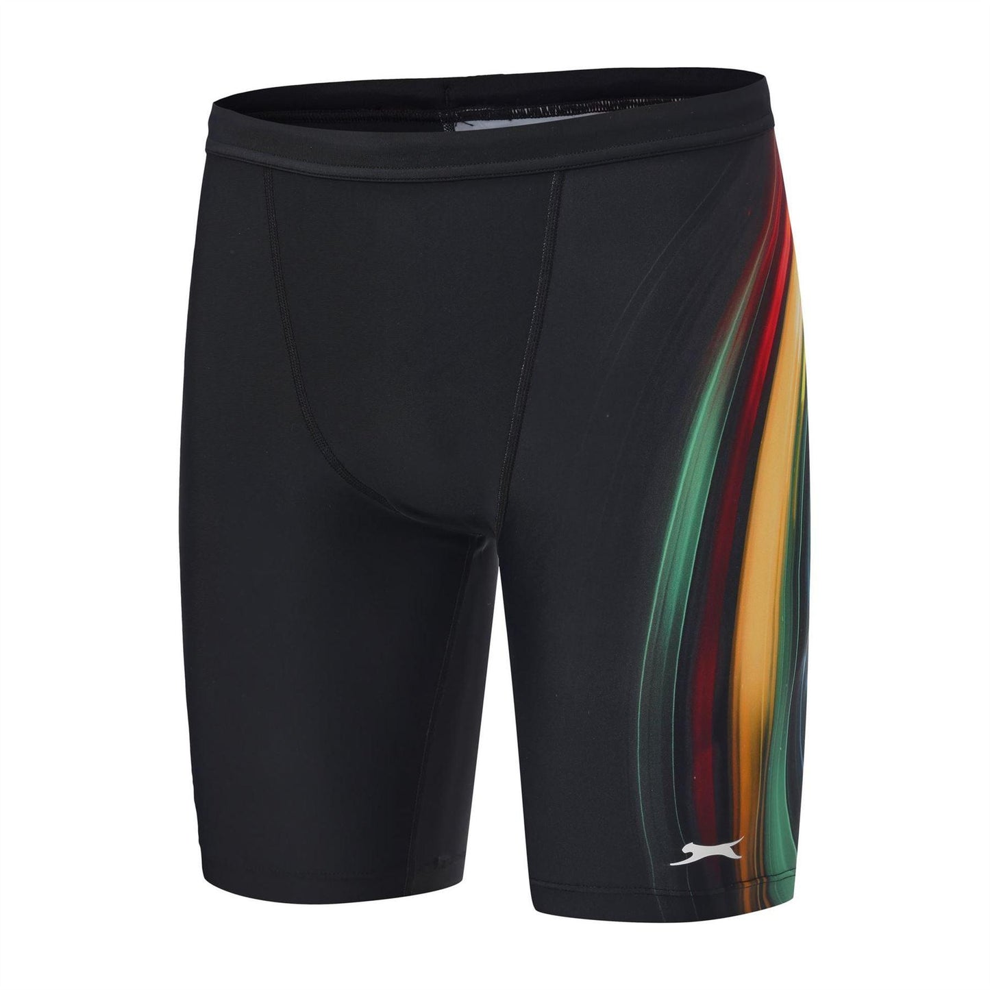Light-Black - Side - Slazenger Mens Splice Fitted Swimwear