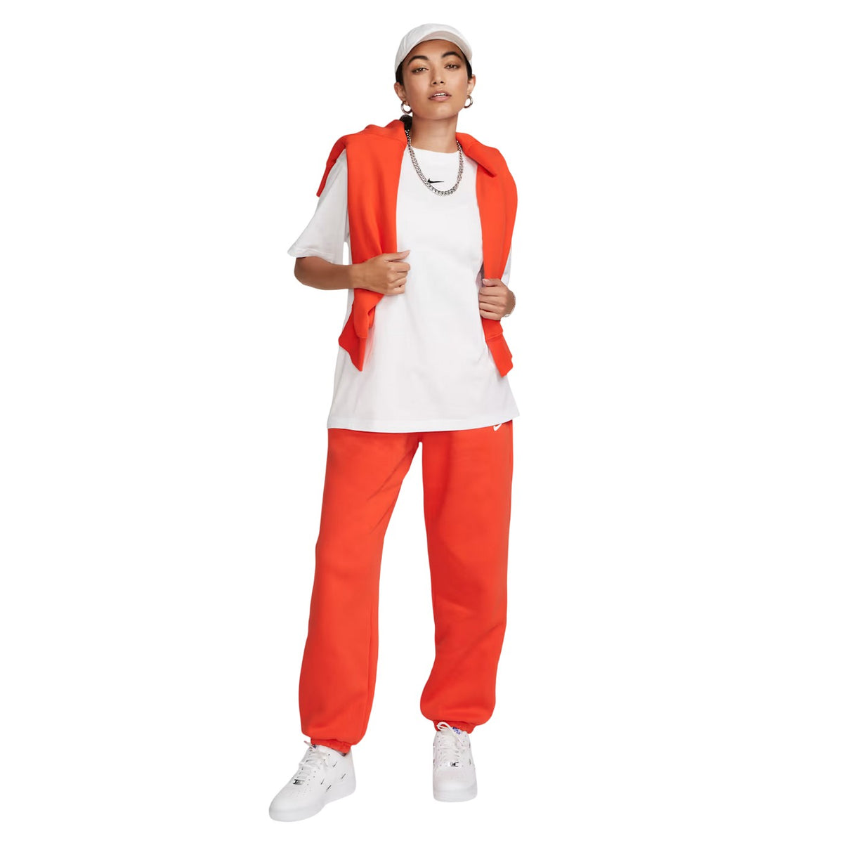White-Black - Lifestyle - Nike Womens-Ladies Oversized T-Shirt