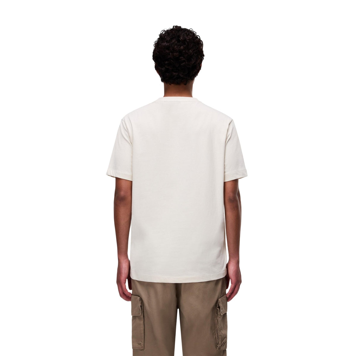 Beige - Lifestyle - Napapijri Mens Box Logo T-Shirt