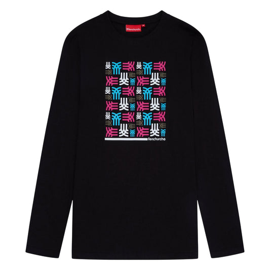Black - Front - Fenchurch Mens Goulston Long-Sleeved T-Shirt
