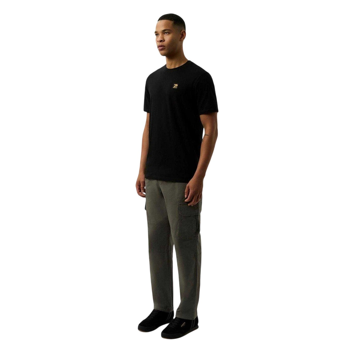 Black - Lifestyle - Patrick Mens Campbell Cotton Regular T-Shirt