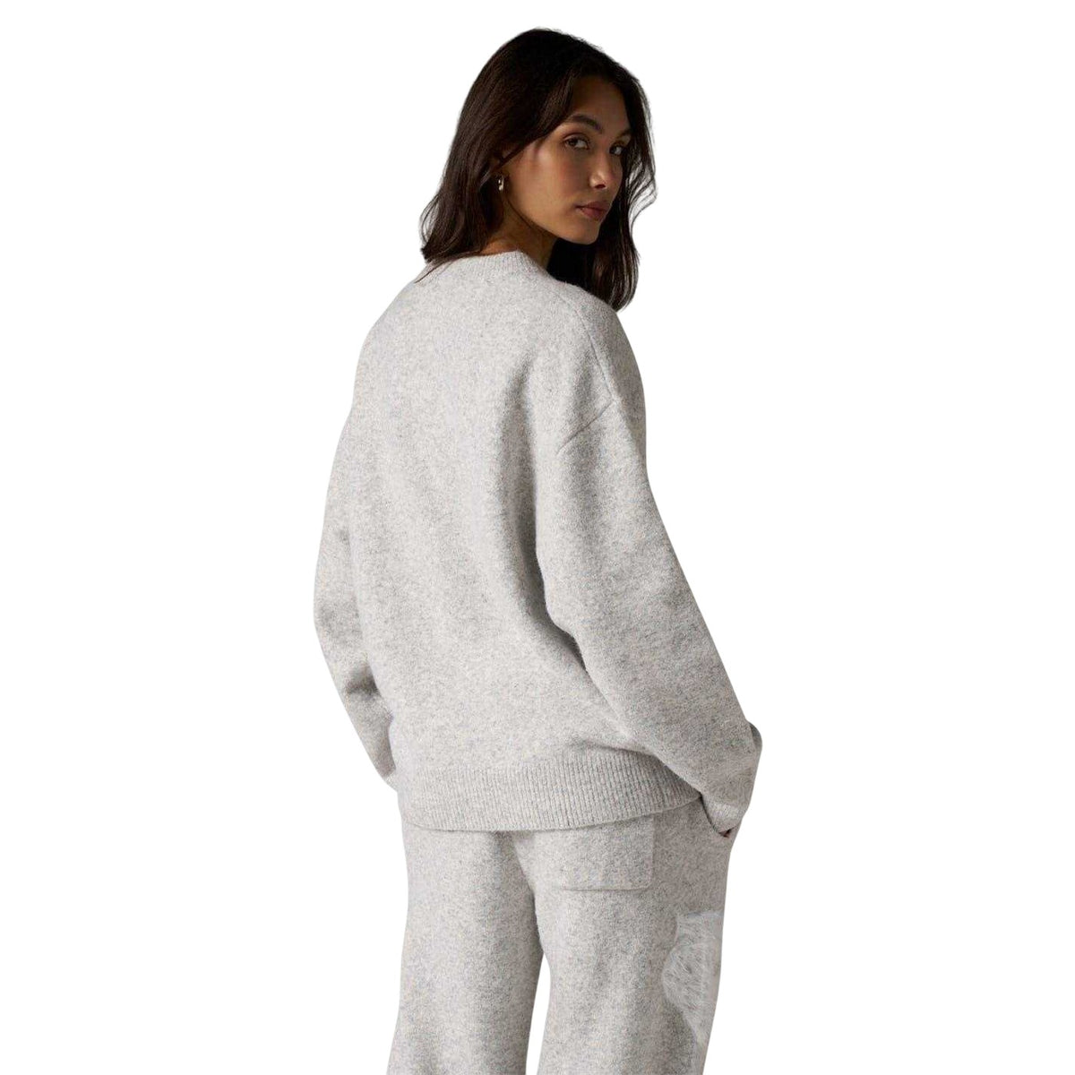 Grey - Lifestyle - Couture Womens-Ladies Fluffy Winter Sweater Top