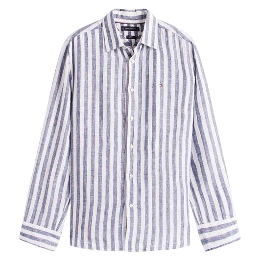 Navy - Front - Tommy Hilfiger Mens Bengal Long-Sleeved Shirt