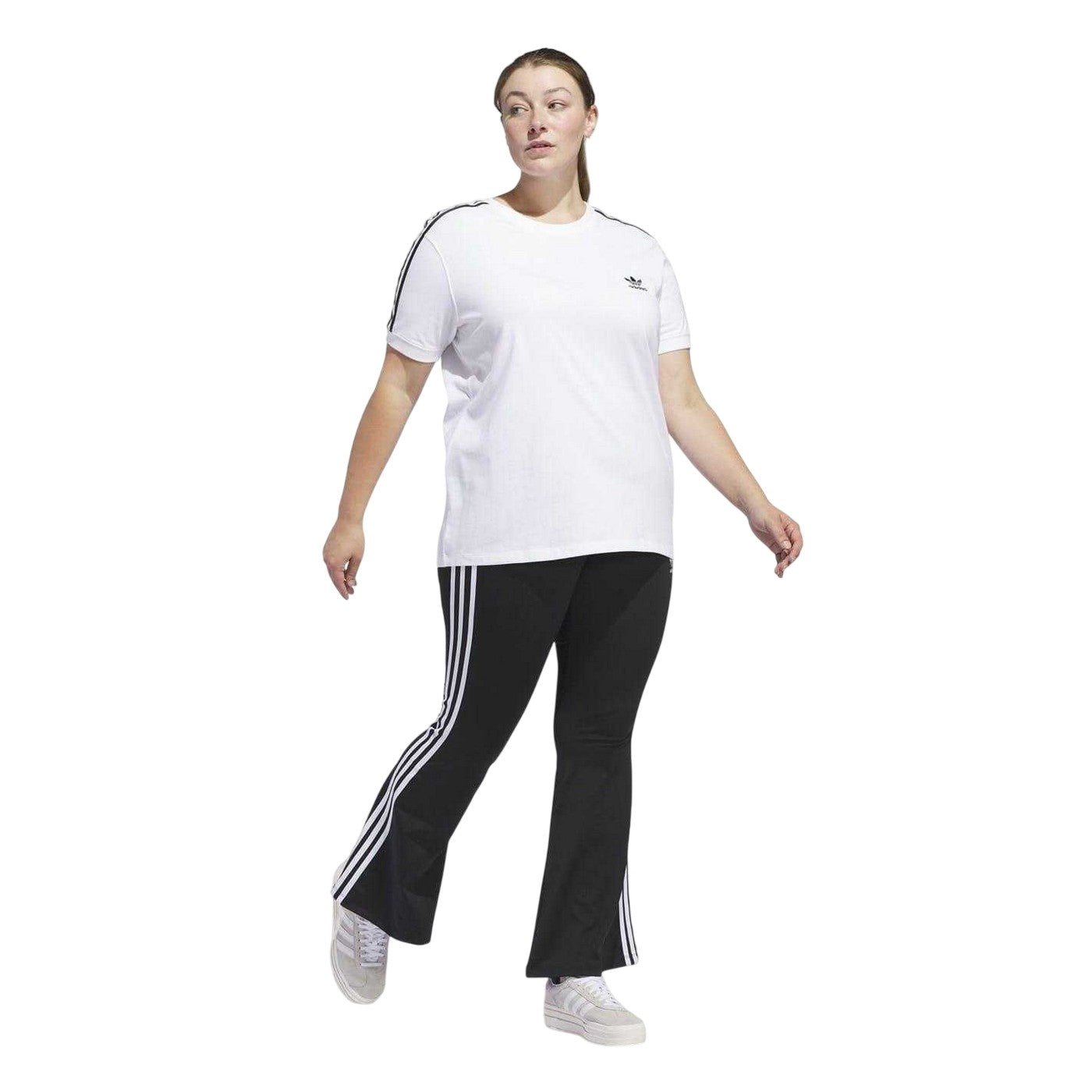 Black - Lifestyle - Adidas Womens-Ladies Flared Leggings