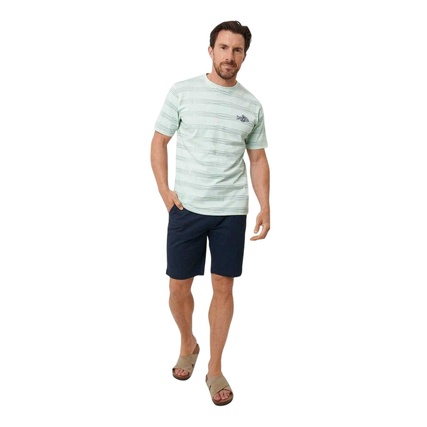 Sage - Lifestyle - Saltwell Mens Dunbarton Graphic Print Regular T-Shirt