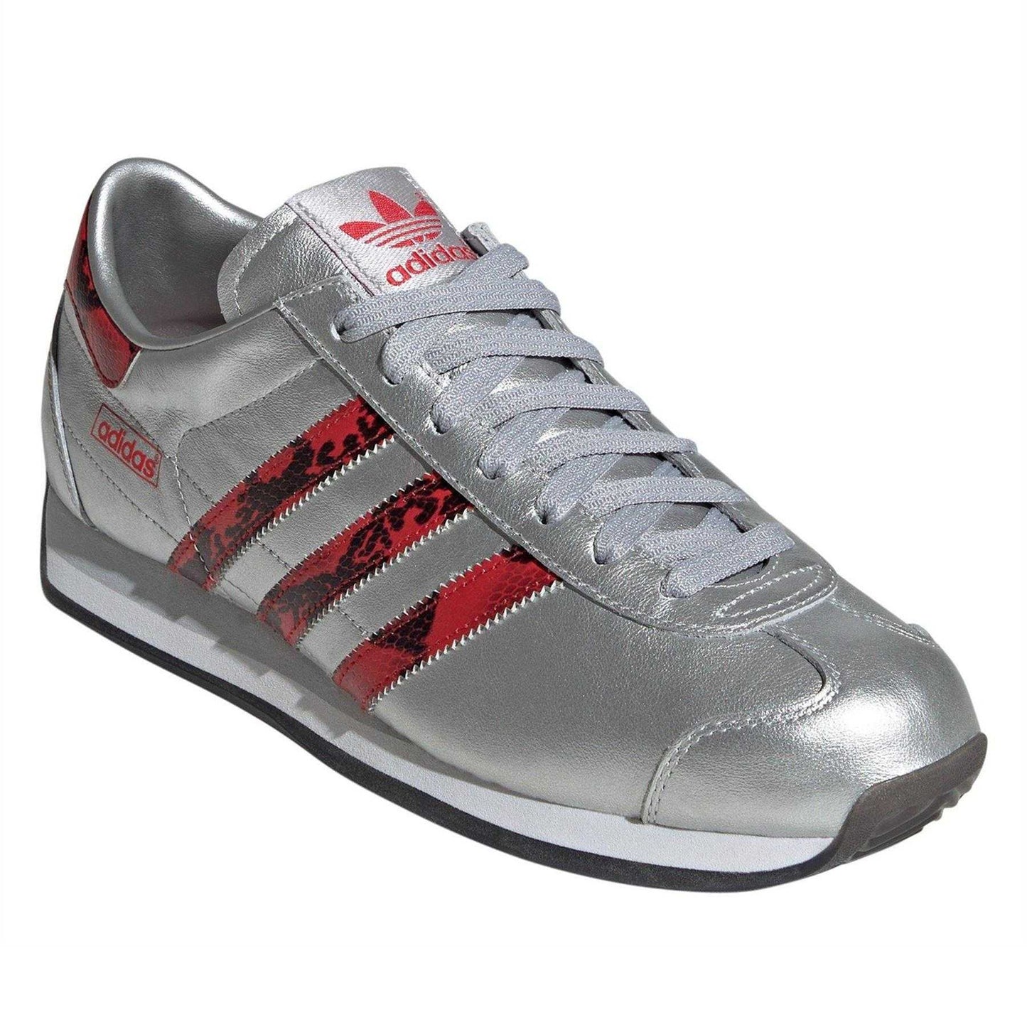 Metallic Silver - Pack Shot - Adidas Mens Country Japan Trainers