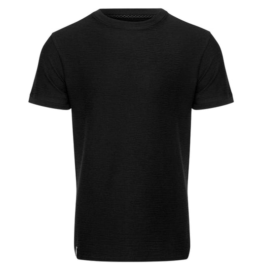 Black - Front - Threadbare Mens Falkland Knitted T-Shirt