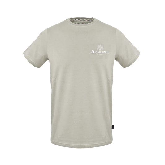 Grey - Front - Aquascutum Mens Chest Logo T-Shirt