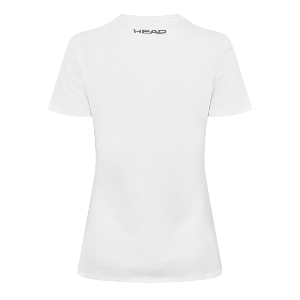 White-Black - Back - Head Womens-Ladies Lucy Jersey Crew Neck Short-Sleeved T-Shirt