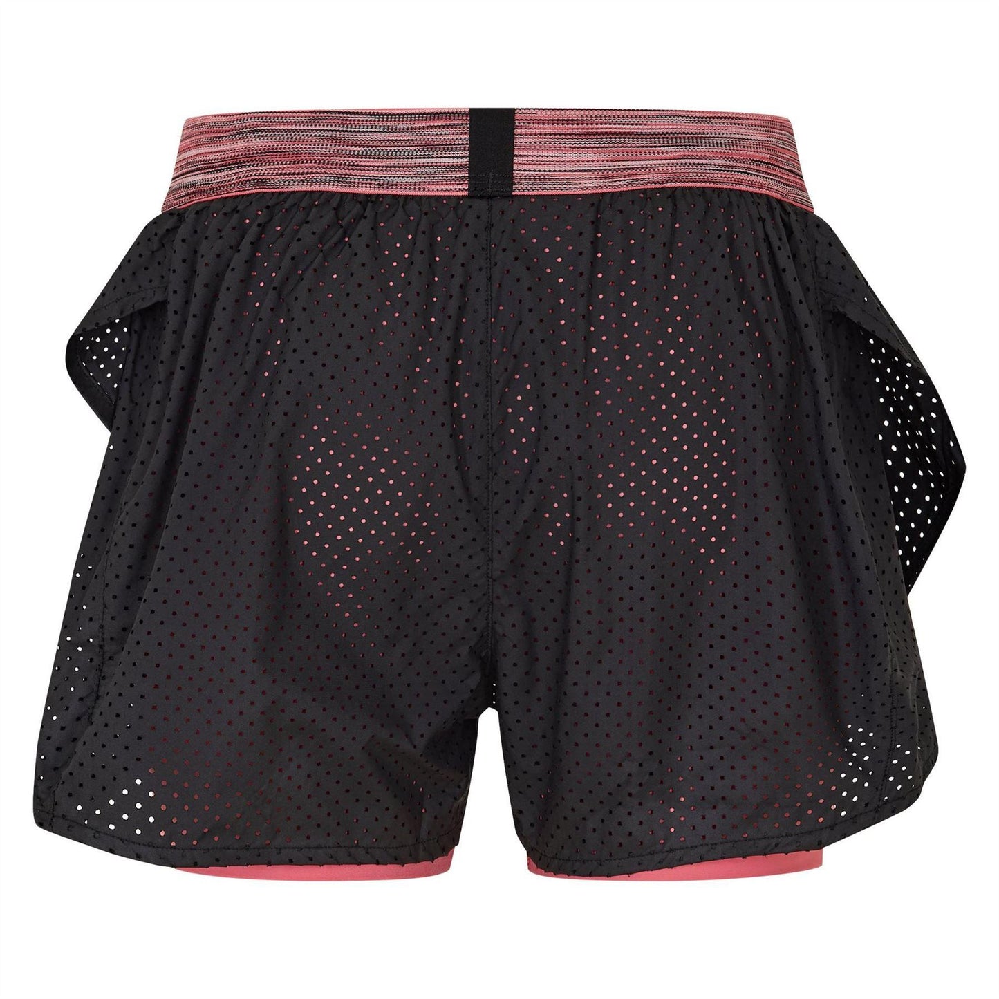 Black - Back - Skins Womens-Ladies Dnamic Performance 2 Layer Running Shorts