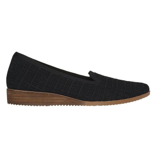 Black - Front - Skechers Womens-Ladies Cleo Wedge Trainers
