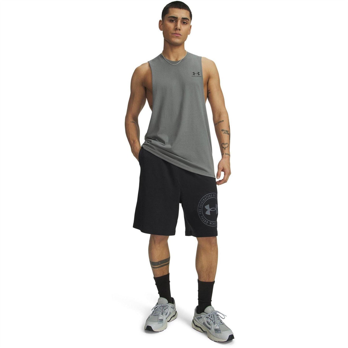 Black - Lifestyle - Under Armour Mens Rival Graphic Shorts