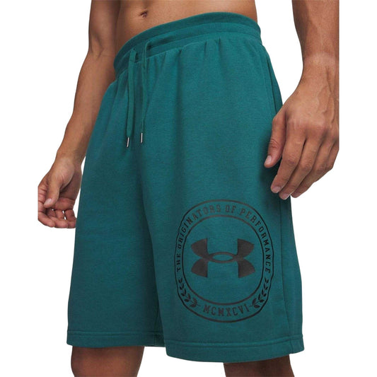 Green-Black - Front - Under Armour Mens Rival Graphic Shorts