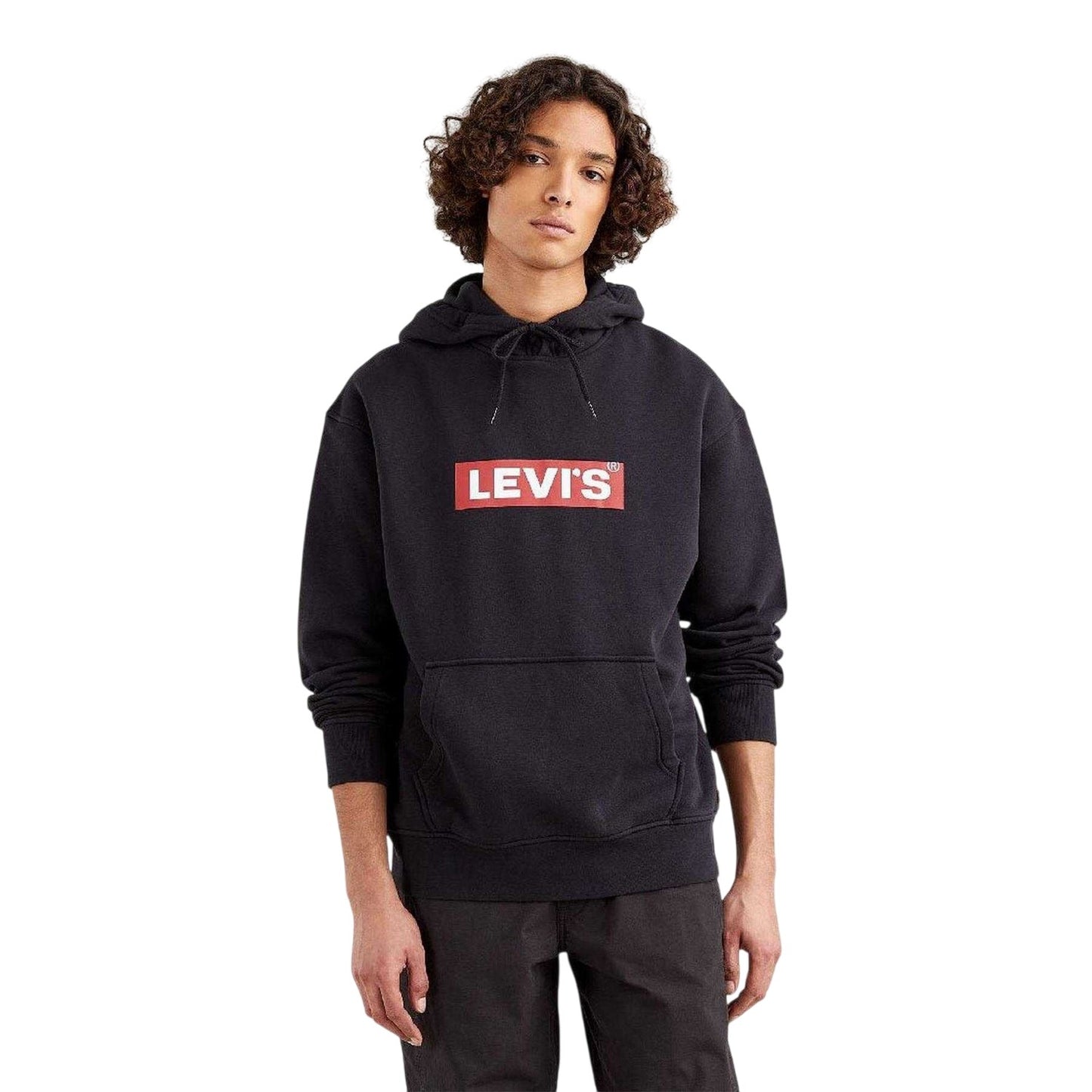 Black - Lifestyle - Levis Mens Graphic Relaxed Fit Hoodie