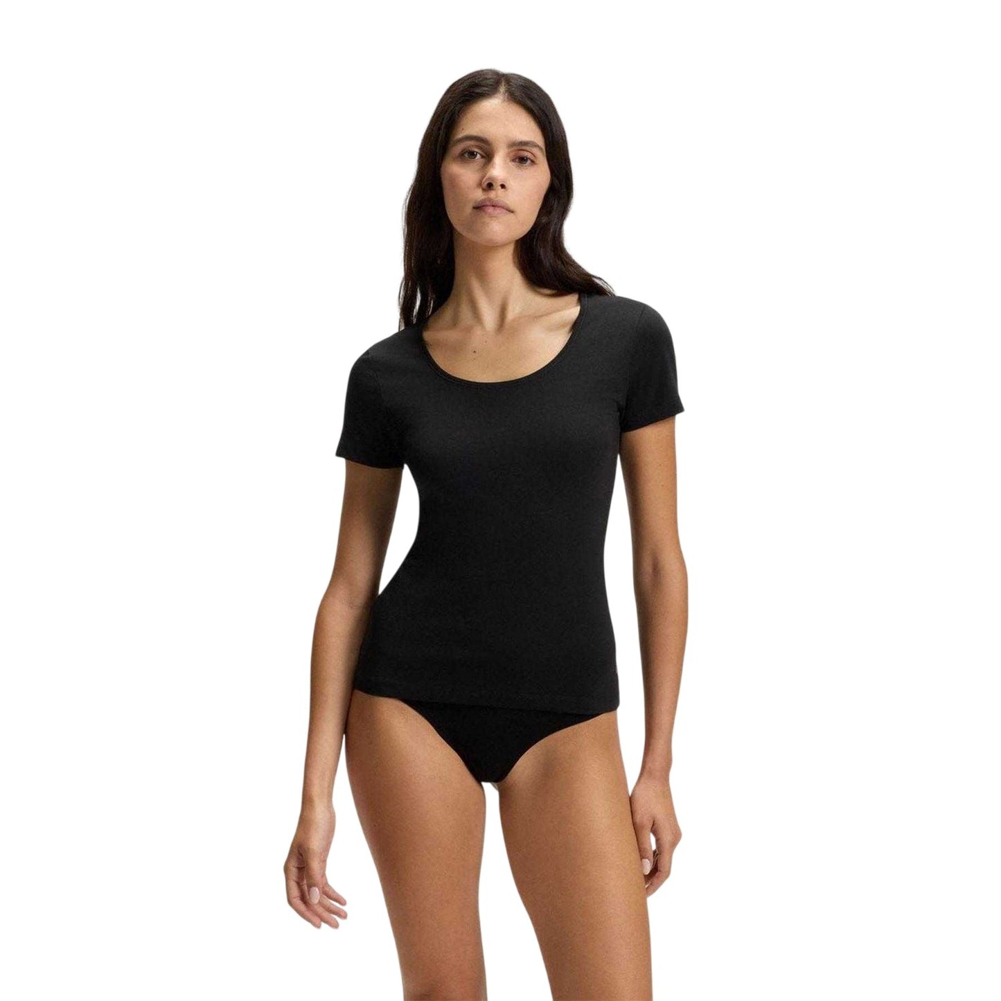 Black - Lifestyle - Hugo Womens-Ladies T-Shirt (Pack of 2)