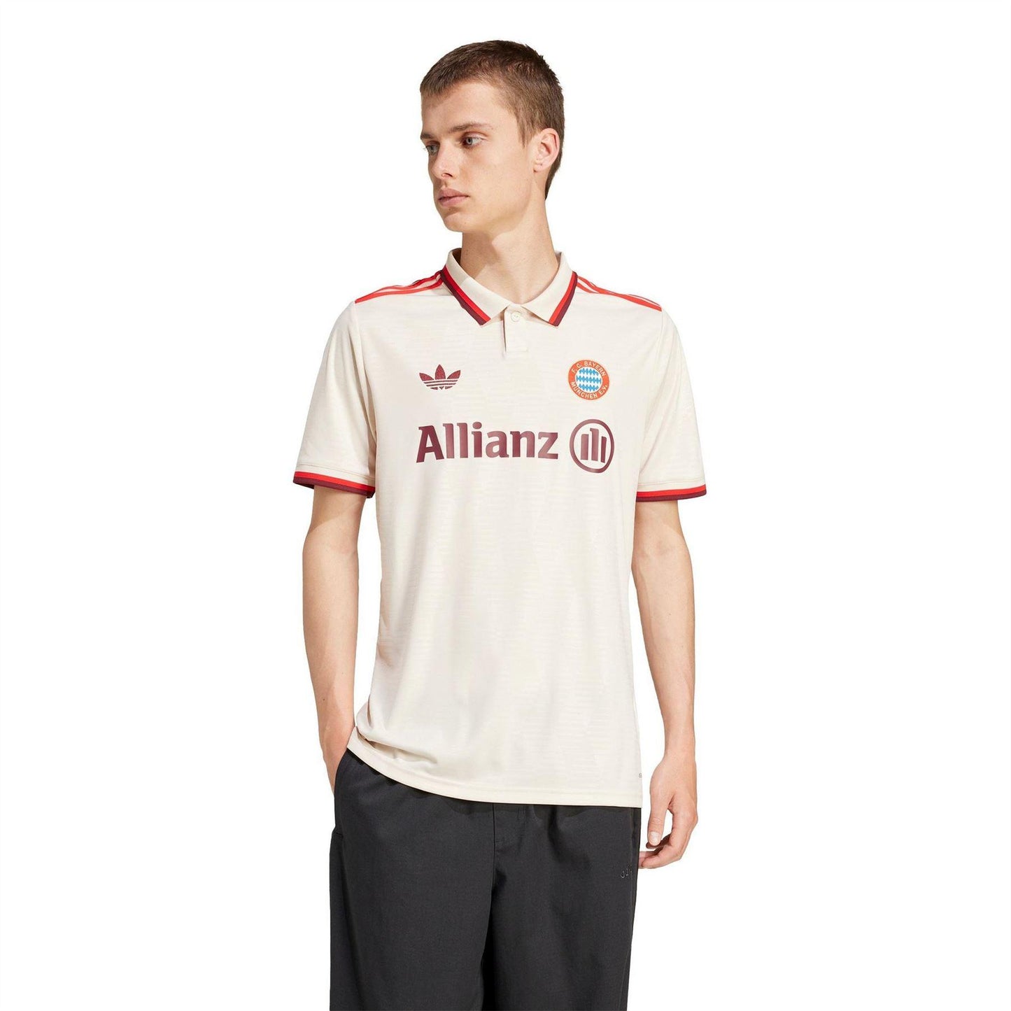 Linen - Side - Adidas Mens Retro FC Bayern Munich Football Shirt