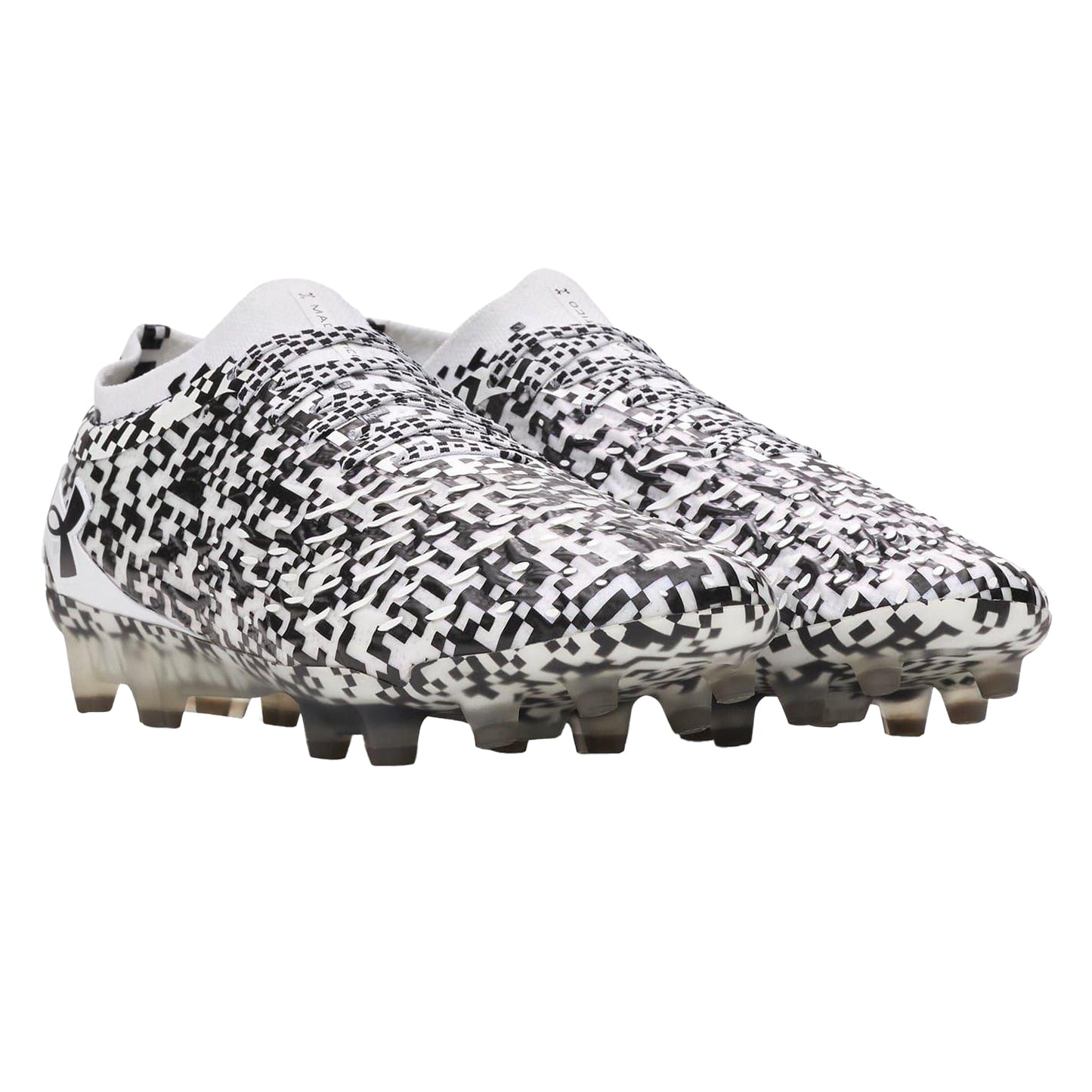 Black-White - Lifestyle - Under Armour Unisex Adult Elite Pixelated Firm Ground Football Boots