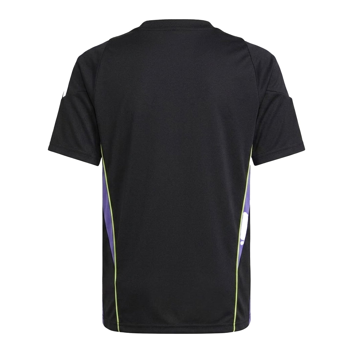 Black-Purple - Back - Adidas Childrens-Kids Tiro 24 3 Stripes Jersey