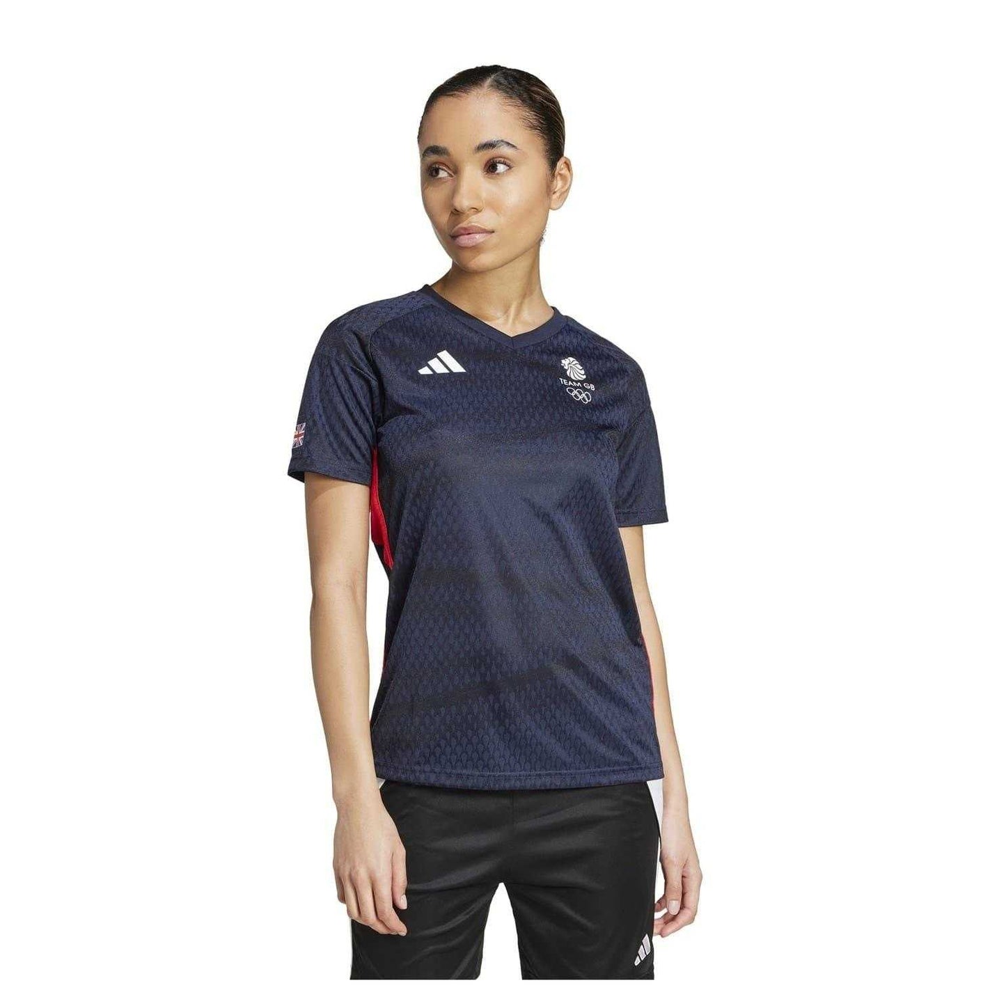 Legend Ink - Side - Adidas Womens-Ladies Team GB T-Shirt