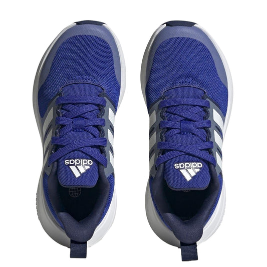 Blue-White - Front - Adidas Childrens-Kids FortaRun 2.0 Trainers
