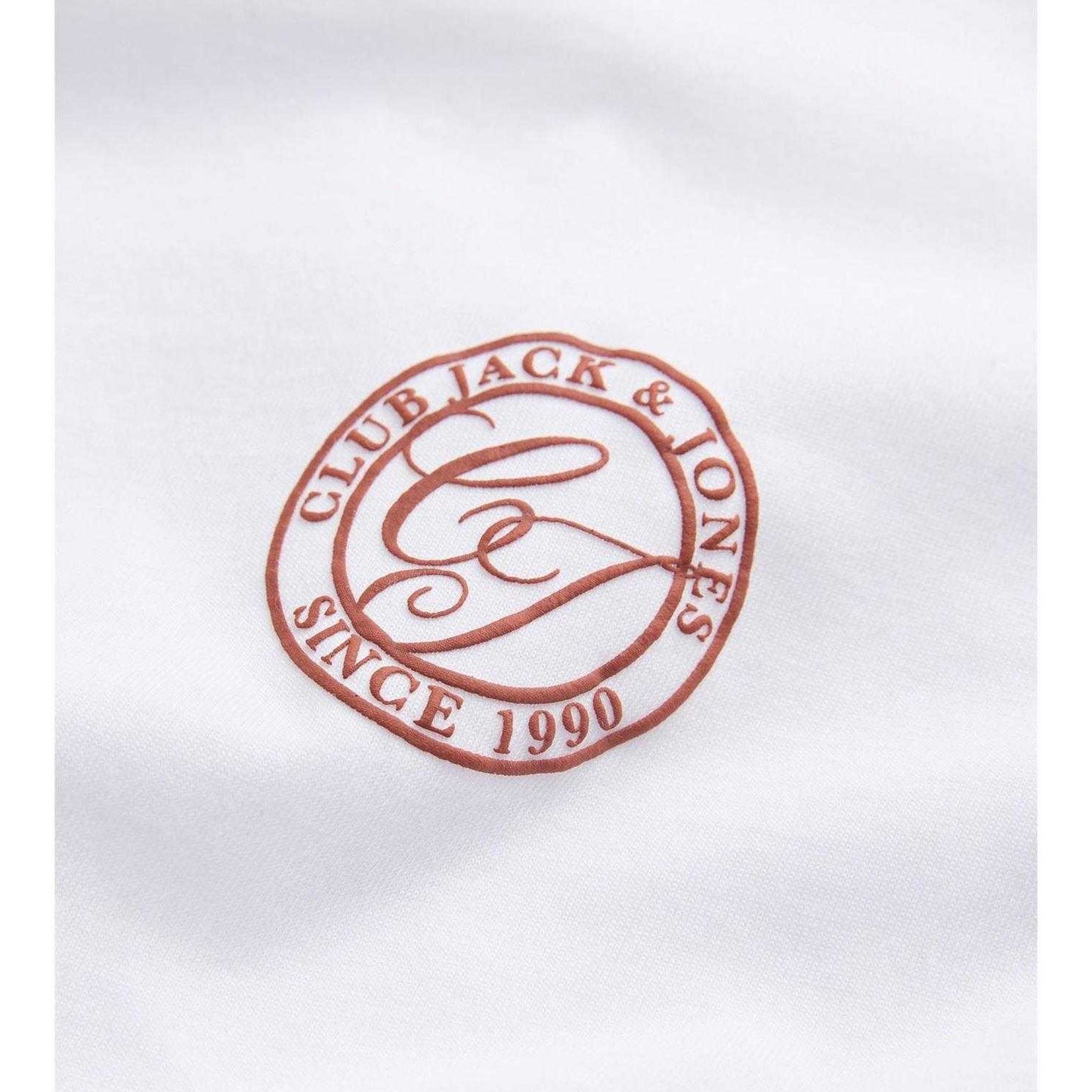 Bright White - Side - Jack And Jones Mens Logo Cotton T-Shirt