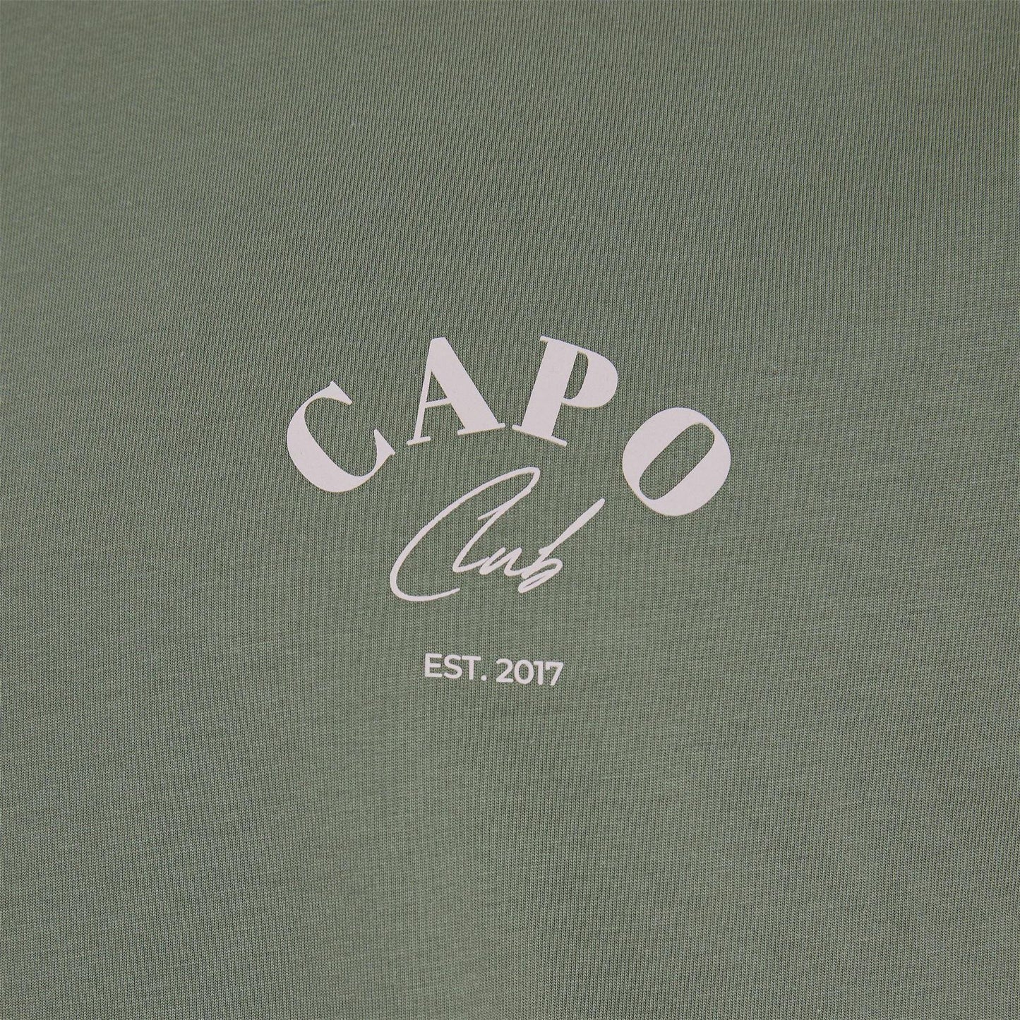 Olive - Side - Capo Mens Beach Club Relaxed Fit T-Shirt