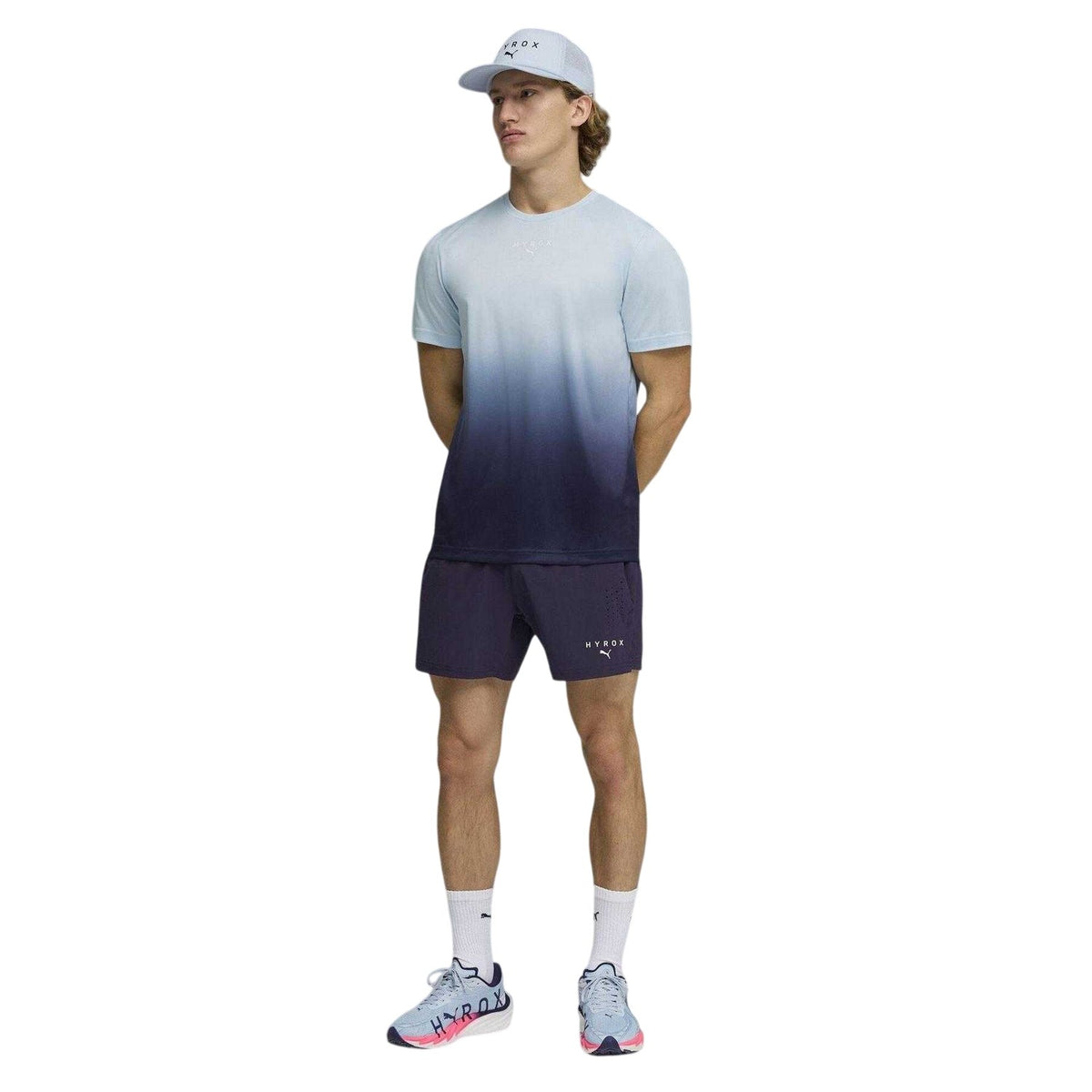 Deep Plum - Lifestyle - Puma Mens Hyrox Ombre Athletic T-Shirt