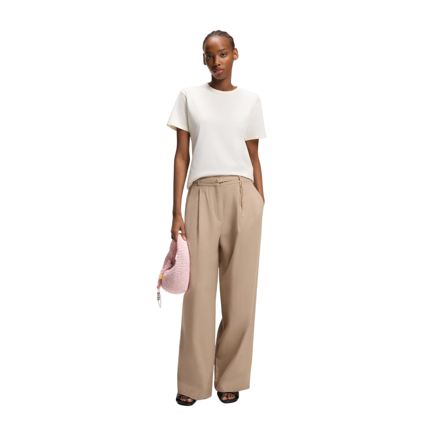 Cream - Lifestyle - Hugo Womens-Ladies Damacia Plain T-Shirt