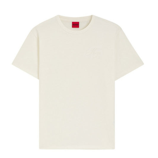 Cream - Front - Hugo Womens-Ladies Damacia Plain T-Shirt