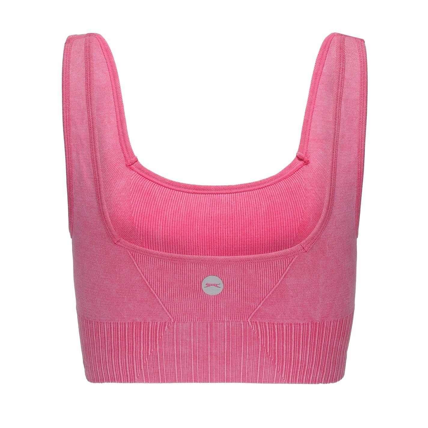Raspberry-Maple Sugar - Side - Slazenger Womens-Ladies Square Buckle Sports Bra (Pack of 2)