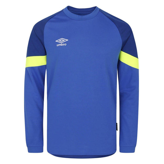Dazzling Blue - Front - Umbro Childrens-Kids Raglan Goalkeeper Jersey