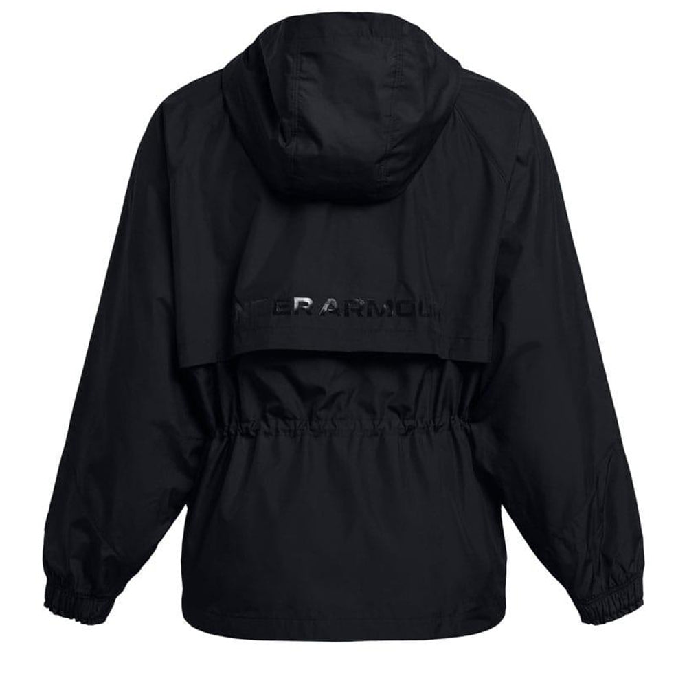Black - Back - Under Armour Womens-Ladies Vanish Elite Woven Full Zip Oversized Jacket