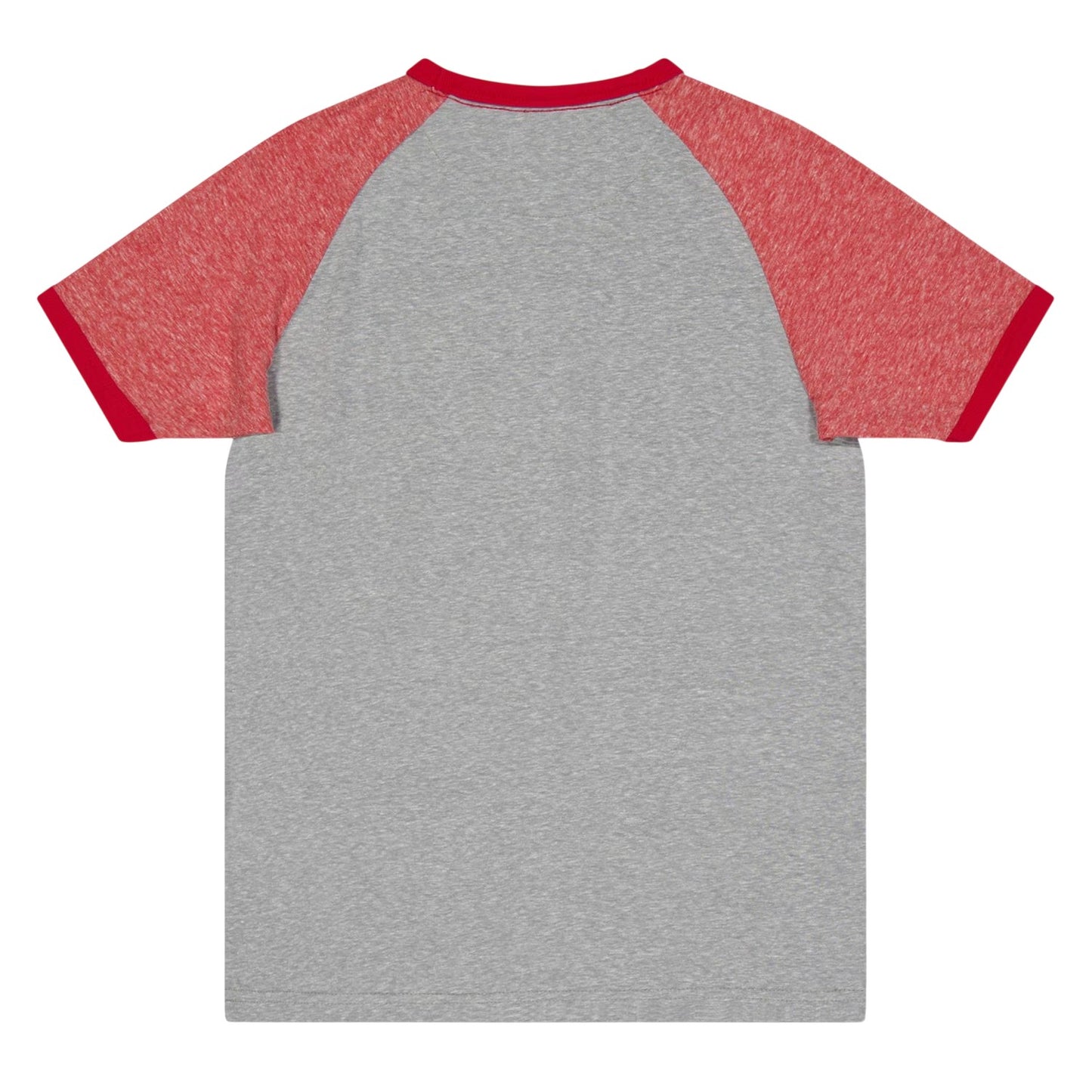 Grey - Back - Farah Mens Injection Crew Neck Raglan Baseball T-Shirt