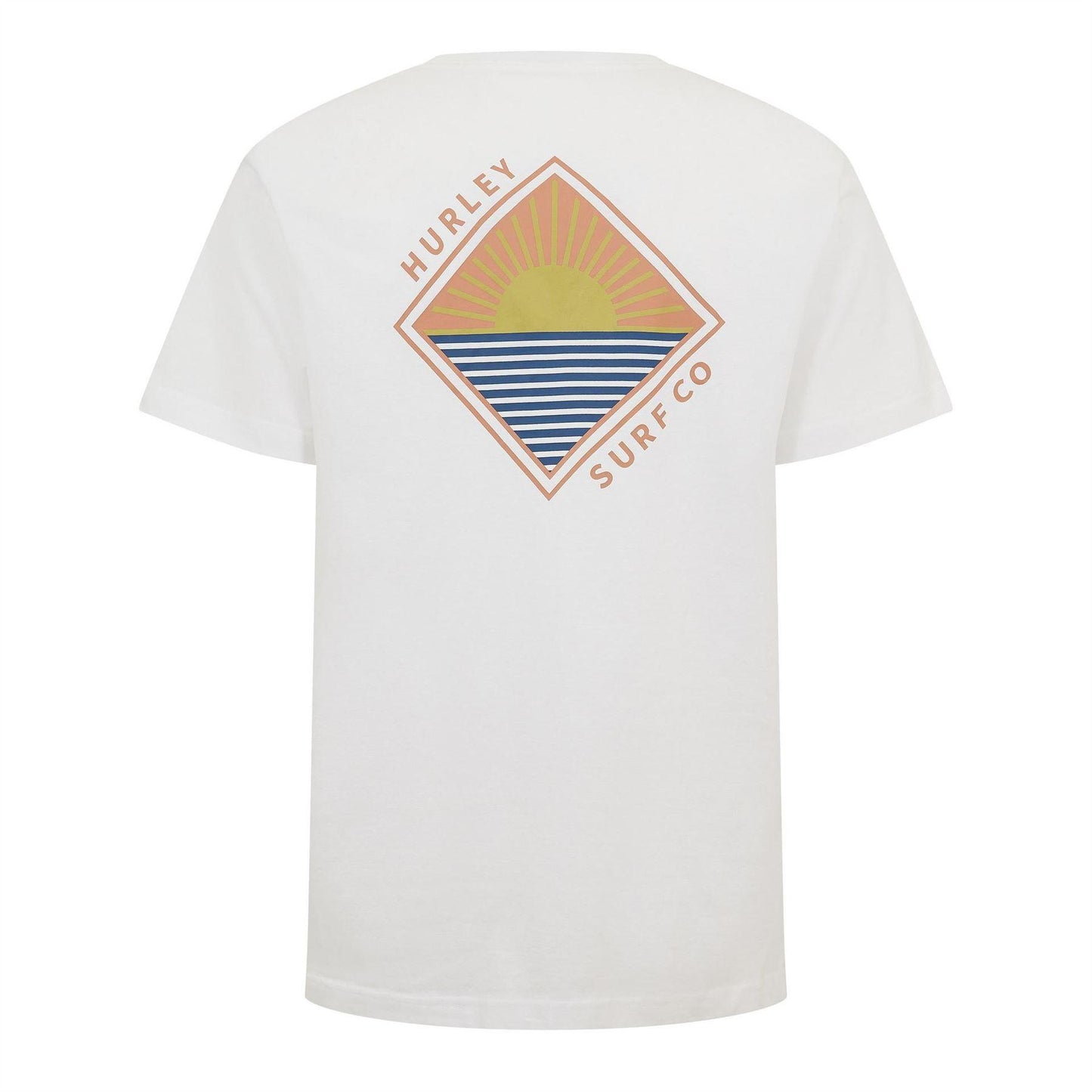 White - Back - Hurley Mens Sunrise T-Shirt