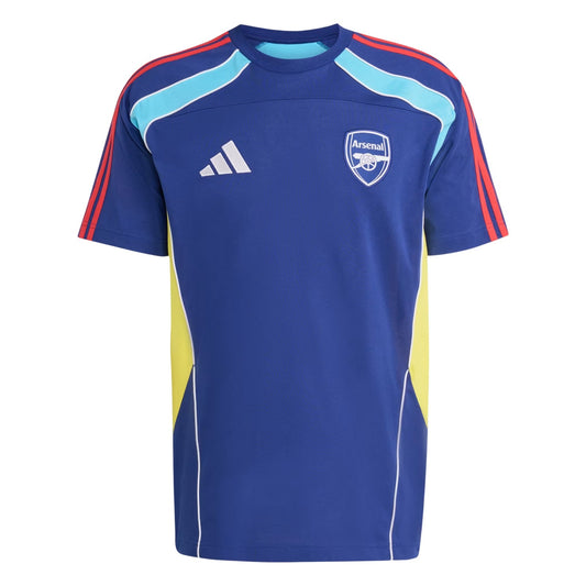 Blue-Yellow - Front - Adidas Unisex Adult Arsenal FC T-Shirt