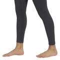 Grey - Side - Adidas Womens-Ladies Luxe Studio Yoga 7-8 Leggings