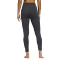 Grey - Back - Adidas Womens-Ladies Luxe Studio Yoga 7-8 Leggings