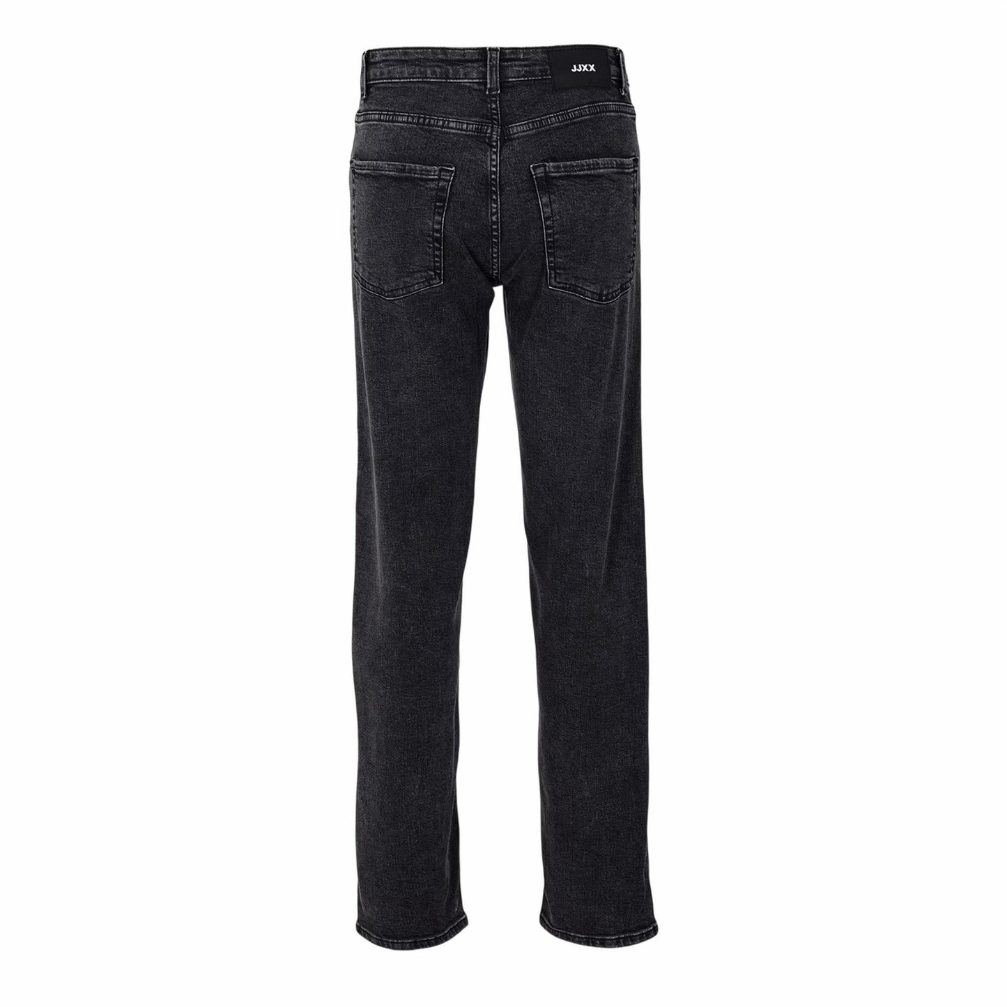 Black Denim - Back - JJXX Mens Denim Straight Leg Jeans