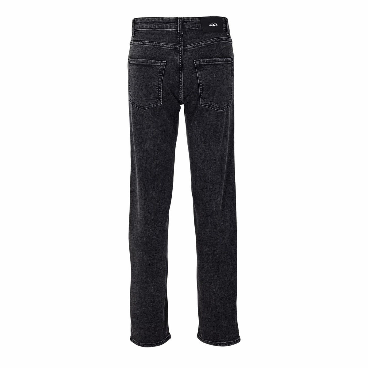 Black Denim - Back - JJXX Mens Denim Straight Leg Jeans